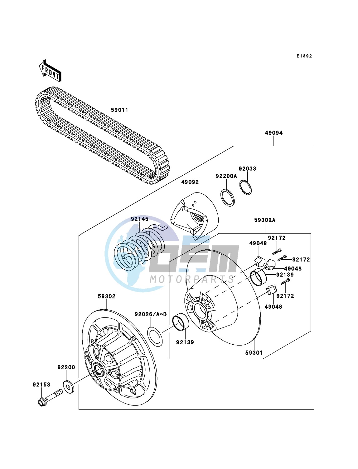 Driven Converter/Drive Belt