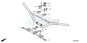 CRF150RB9 Australia - (U) drawing HANDLE PIPE/TOP BRIDGE