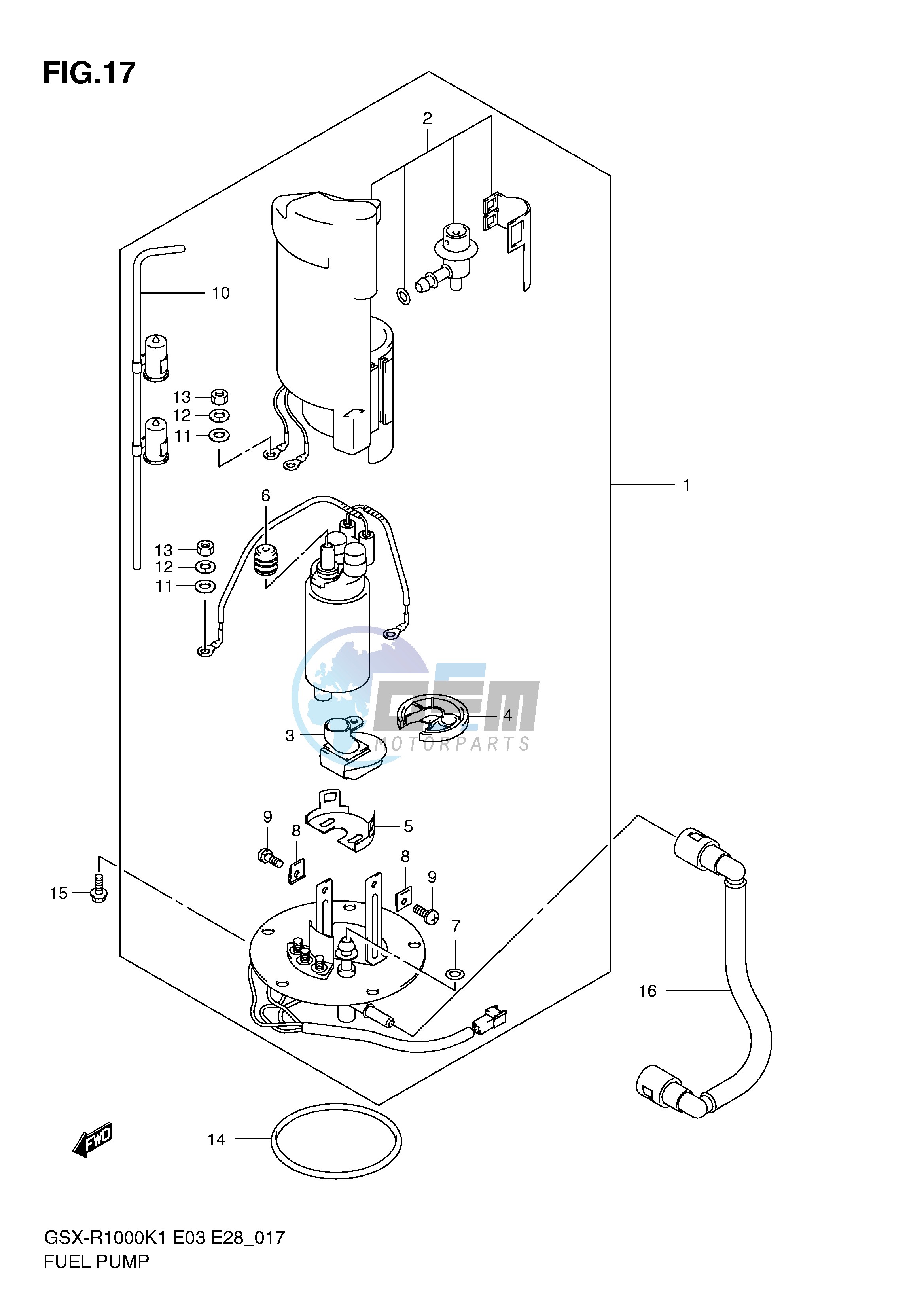 FUEL PUMP (GSX-R1000K1)