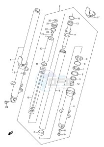 GSX750F (E2) drawing FRONT DAMPER