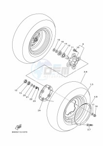 YFZ450R (BW2T) drawing FRONT WHEEL