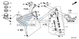 VFR1200XDD CrossTourer - VFR1200X Dual Clutch 2ED - (2ED) drawing RR. BRAKE MASTER CYLINDER