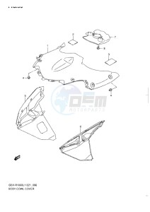 GSX-R1000 drawing BODY COWL COVER