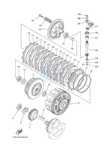 YFM700R YFM700RE RAPTOR 700R (1PE6 1PE7 1PE8) drawing CLUTCH