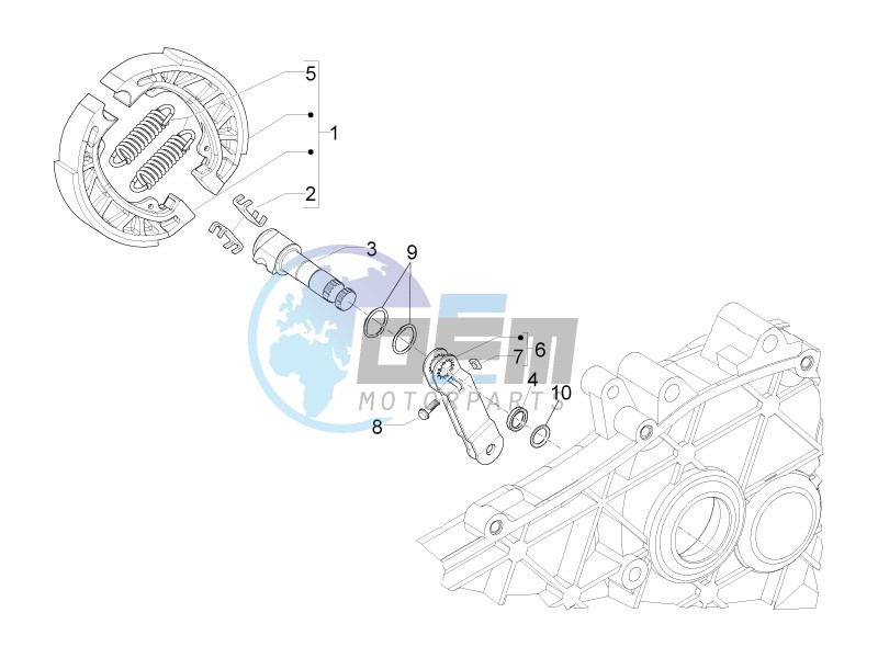 Rear brake - Brake jaw