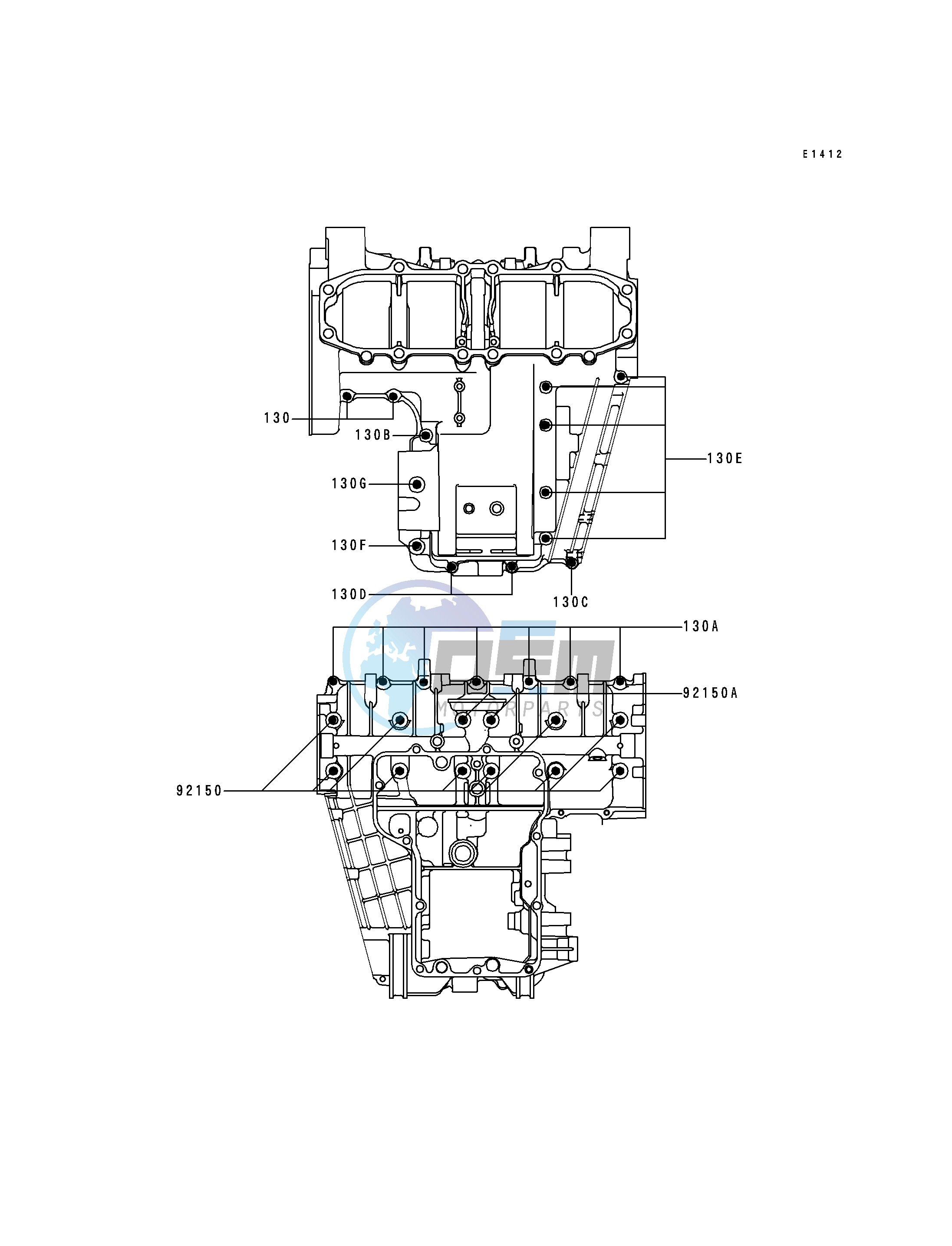 CRANKCASE BOLT PATTERN