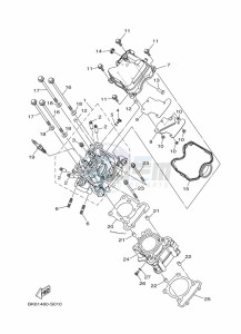 YZF125-A YZF-R125 (BNU1) drawing CYLINDER HEAD