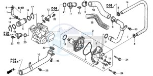 VTX1800C1 drawing WATER PUMP