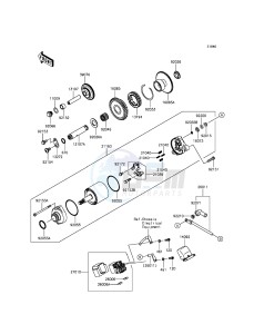 NINJA ZX-10R ABS ZX1000KFFA FR XX (EU ME A(FRICA) drawing Starter Motor