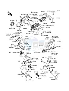 1400GTR_ABS ZG1400CEF FR GB XX (EU ME A(FRICA) drawing Cowling(Upper)