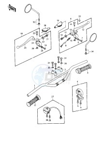 KE 175 D [KE175] (D2-D3) [KE175] drawing HANDLEBAR -- 80-81 KE175-D2_D3- -