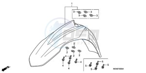 CRF450RA Europe Direct - (ED) drawing FRONT FENDER