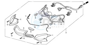 SES125 drawing REAR COMBINATION LIGHT