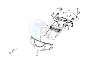 E-VIRID drawing HEAD LIGHT COVER / SPEEDOMETER COWL / MIRRORS