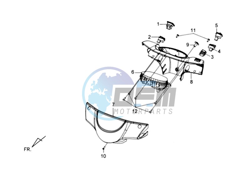 HEAD LIGHT COVER / SPEEDOMETER COWL / MIRRORS