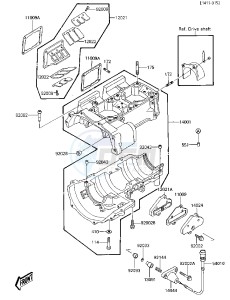 JS 650 A [650 SX] (A1) [650 SX] drawing CRANKCASE