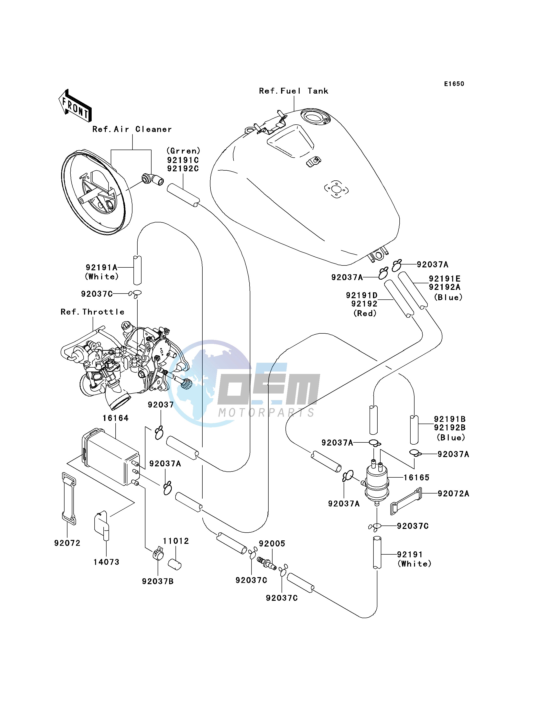 FUEL EVAPORATIVE SYSTEM-- CA- -