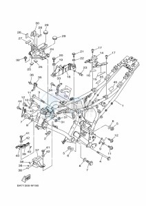 MT-07 MTN690-U (BHH3) drawing FRAME