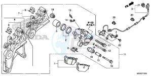 NC700SAD NC700S ABS 2ED - (2ED) drawing REAR BRAKE CALIPER