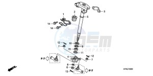 TRX420FEA Australia - (U / 4WD) drawing STEERING SHAFT (STD)