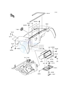 MULE 610 4x4 KAF400AGF EU drawing Front Box