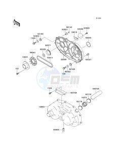 KAF 620 B [MULE 2520 TURF] (B6) [MULE 2520 TURF] drawing CONVERTER COVER_DRIVE BELT