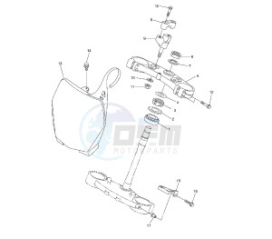 YZ F 250 drawing STEERING