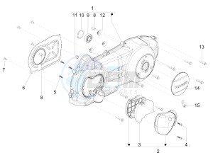 Typhoon 125 4t 2v e3 (USA) USA drawing Crankcase cover - Crankcase cooling