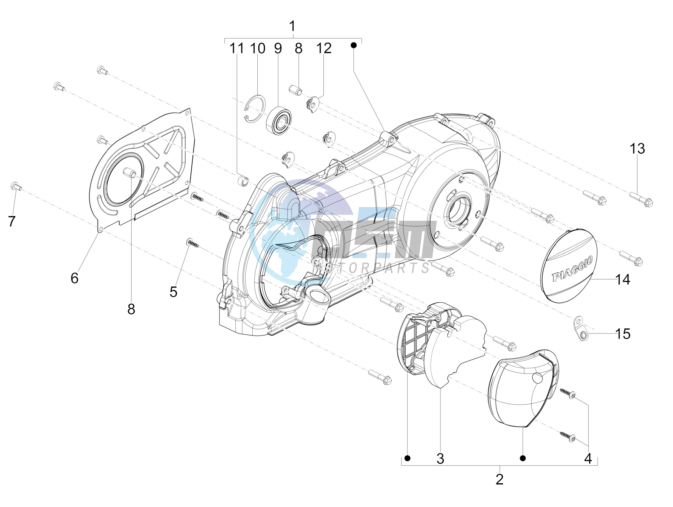 Crankcase cover - Crankcase cooling