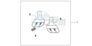 VT750CA9 UK - (E / MKH ST) drawing THROW OVER BAGS