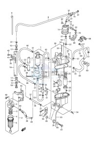 DF 300 drawing Fuel Pump/Fuel Vapor Separator