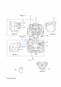 YFM700FWAD YFM70GPXK (B4FA) drawing EMBLEM & LABEL 1