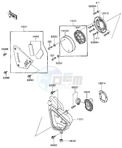 KX 250 D [KX250] (D1) [KX250] drawing AIR CLEANER