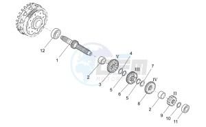 SXV 450 SXV 450-550 STREET LEGAL drawing Primary gear shaft