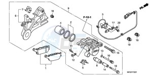 CB600FA9 Australia - (U / ABS) drawing REAR BRAKE CALIPER (CB600FA/FA3)