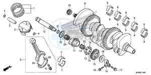 CB1000RAE CB1000R ABS E drawing CRANKSHAFT/ PI STON