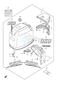 DF 150 drawing Engine Cover