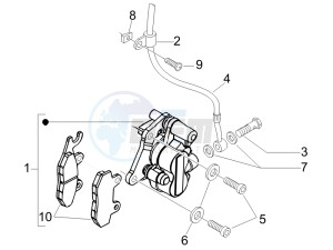 Fly 50 4t drawing Brakes hose  - Calipers