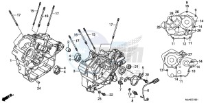 VT750SE Shadow E drawing CRANKCASE (VT750S)