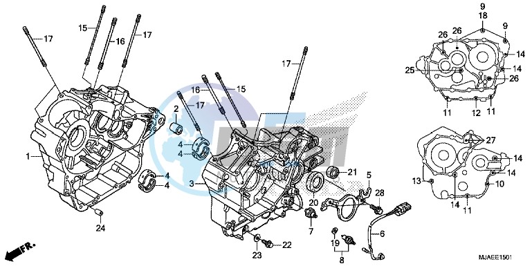 CRANKCASE (VT750S)