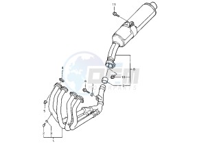 YZF R THUNDER CAT 600 drawing EXHAUST