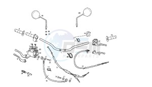 SENDA R X-TREM - 50 CC VTHSR1D1A EU2 drawing HANDLEBAR - CONTROLS