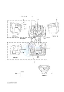 YFM700FWAD YFM70GPHH GRIZZLY 700 EPS (B1A3) drawing EMBLEM & LABEL 1