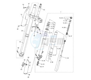 WR X 250 drawing FRONT FORK