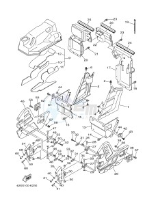 YXR700F YXR7FSPB RHINO 700 SPORTS EDITION (1RB9 1RBA 1RBB) drawing SIDE COVER