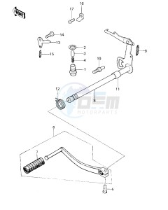 KM 100 A (A1 till A7) drawing GEAR CHANGE MECHANISM -- KM100-A6_A7- -