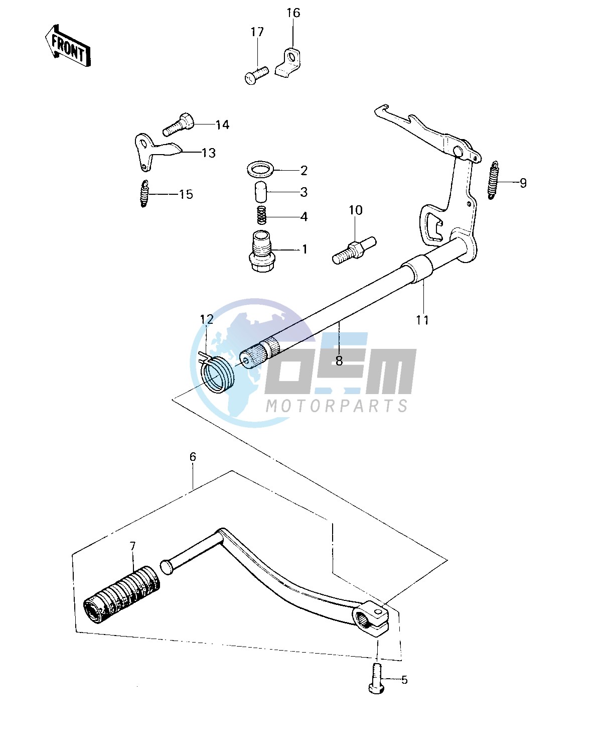 GEAR CHANGE MECHANISM -- KM100-A6_A7- -