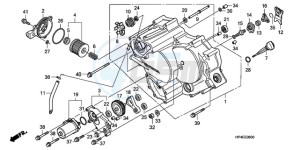 TRX420FEA Australia - (U / 2U 4WD) drawing FRONT CRANKCASE COVER