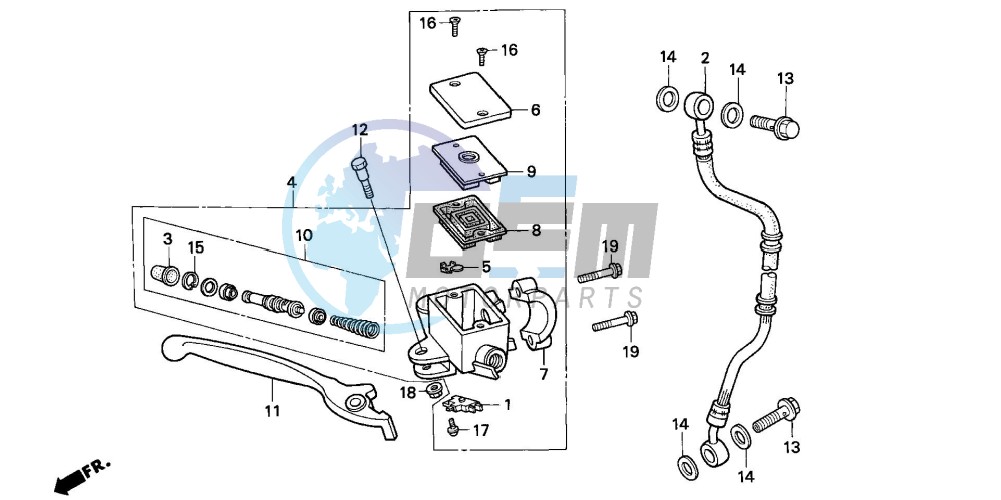 FR. BRAKE MASTER CYLINDER