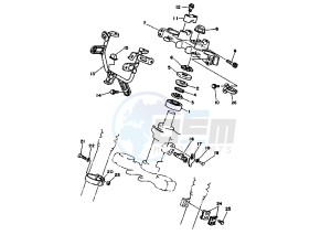 DT R 125 drawing STEERING